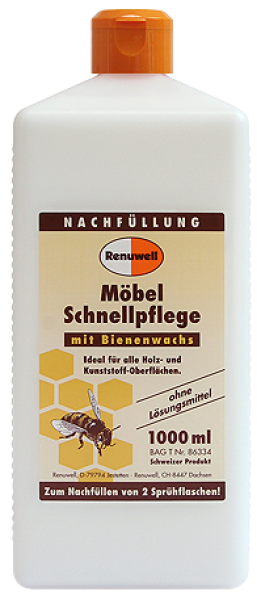 Renuwell Möbschnellpflege mit Bienenwachs 1000ml